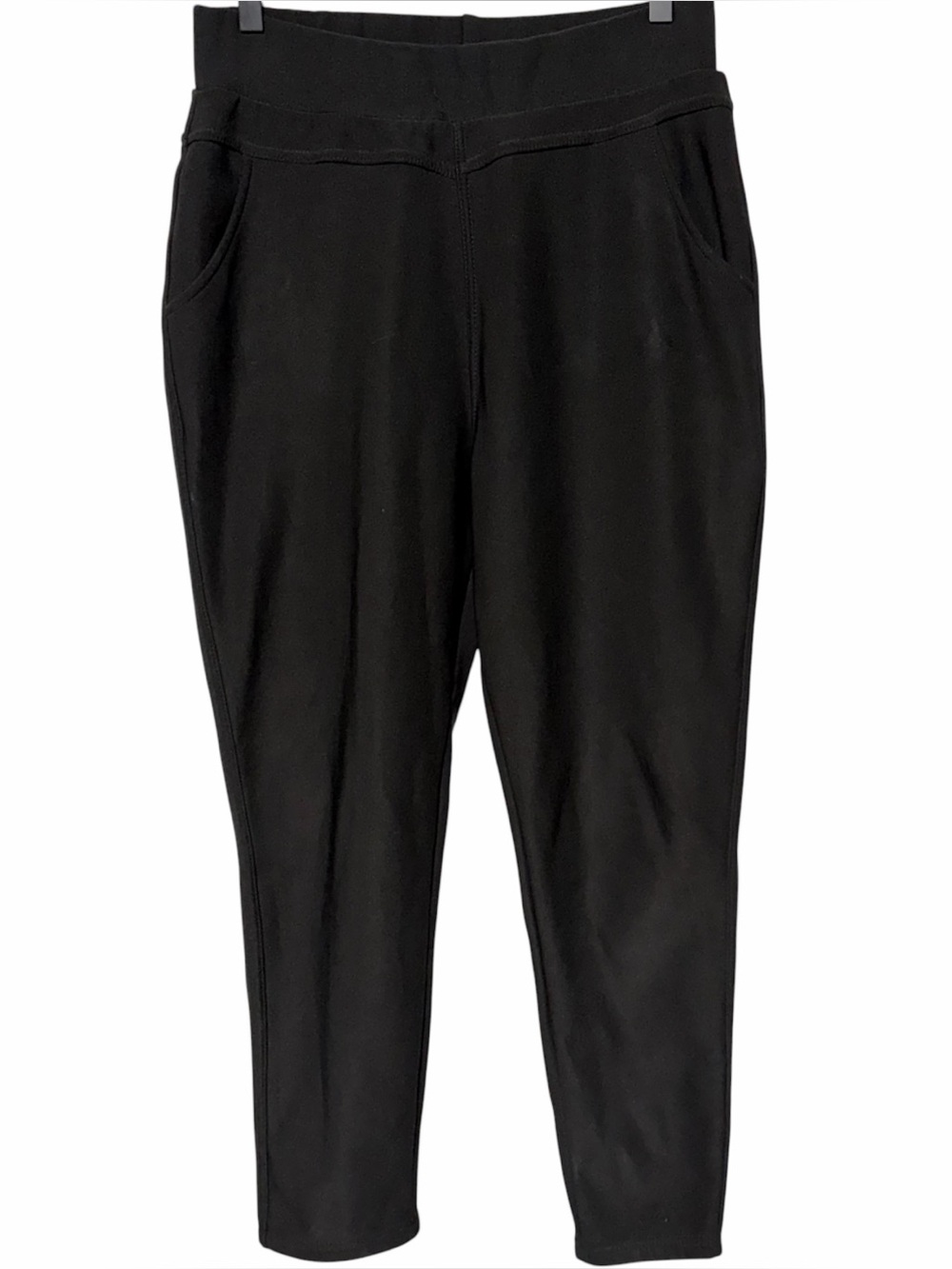 Angel Cult Fleece Lined Leggings with Pockets Black Size Large
